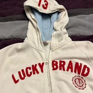 Lucky Brand cream color jacket sz small